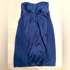 Nicole miller collection Silk sweetheart tube blue dress Sz 4 *NWT*